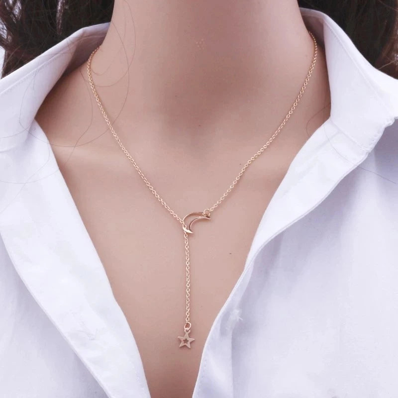 Moon Star Choker Necklace